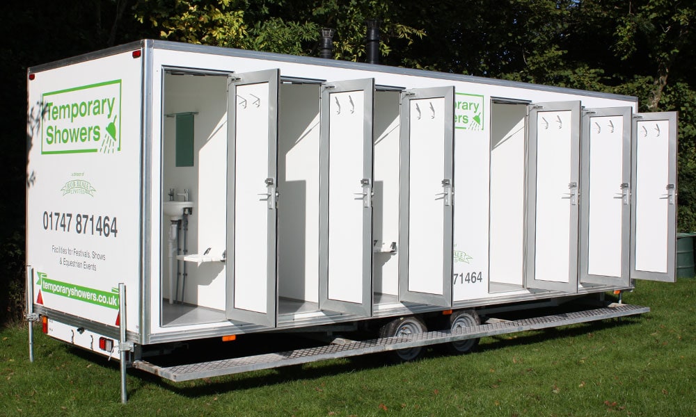 Portable Shower Units for Hire - South of England